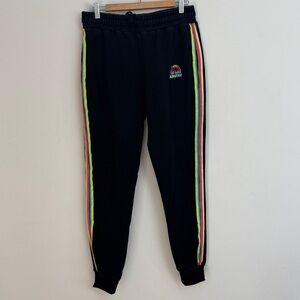 Above & Beyond ABGT500 Sweatpants | Size L | Black | Rainbow Stripe | LA Trance